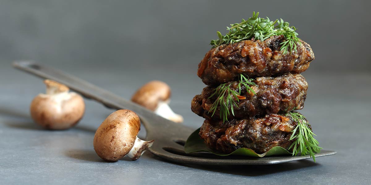 Wegetariańskie kotlety z boczniaków do burgerów